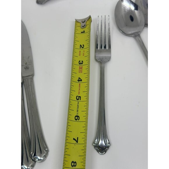 VTG Pfaltzgraff Jamestown Stainless Steel Flatware Set-of-15 Knives Spoons Forks - Picture 10 of 10